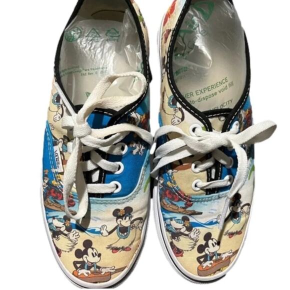 Vans X Sneakers Women's Disney Mickey & Minnie Mouse Aloha Beach Size 7 - Picture 4 of 6